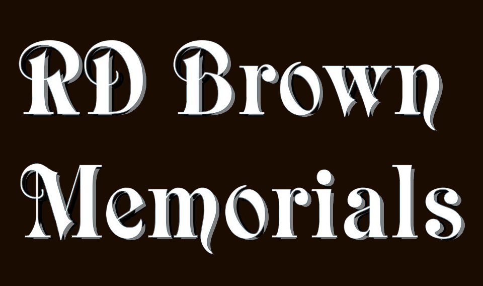 rd brown memorials